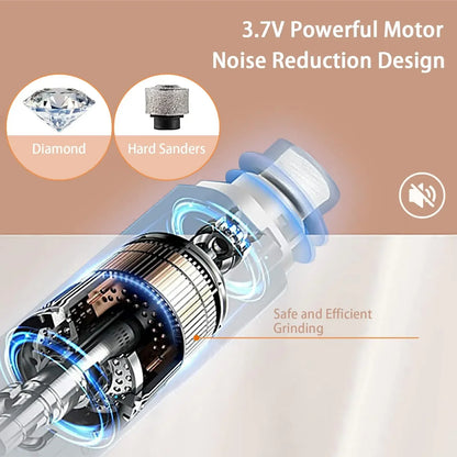 New Pet Nail Clipper with LED Light, Nail Grinder Prevent Injury Low Noise USB Rechargeable, Electric Nail Clipper with Display